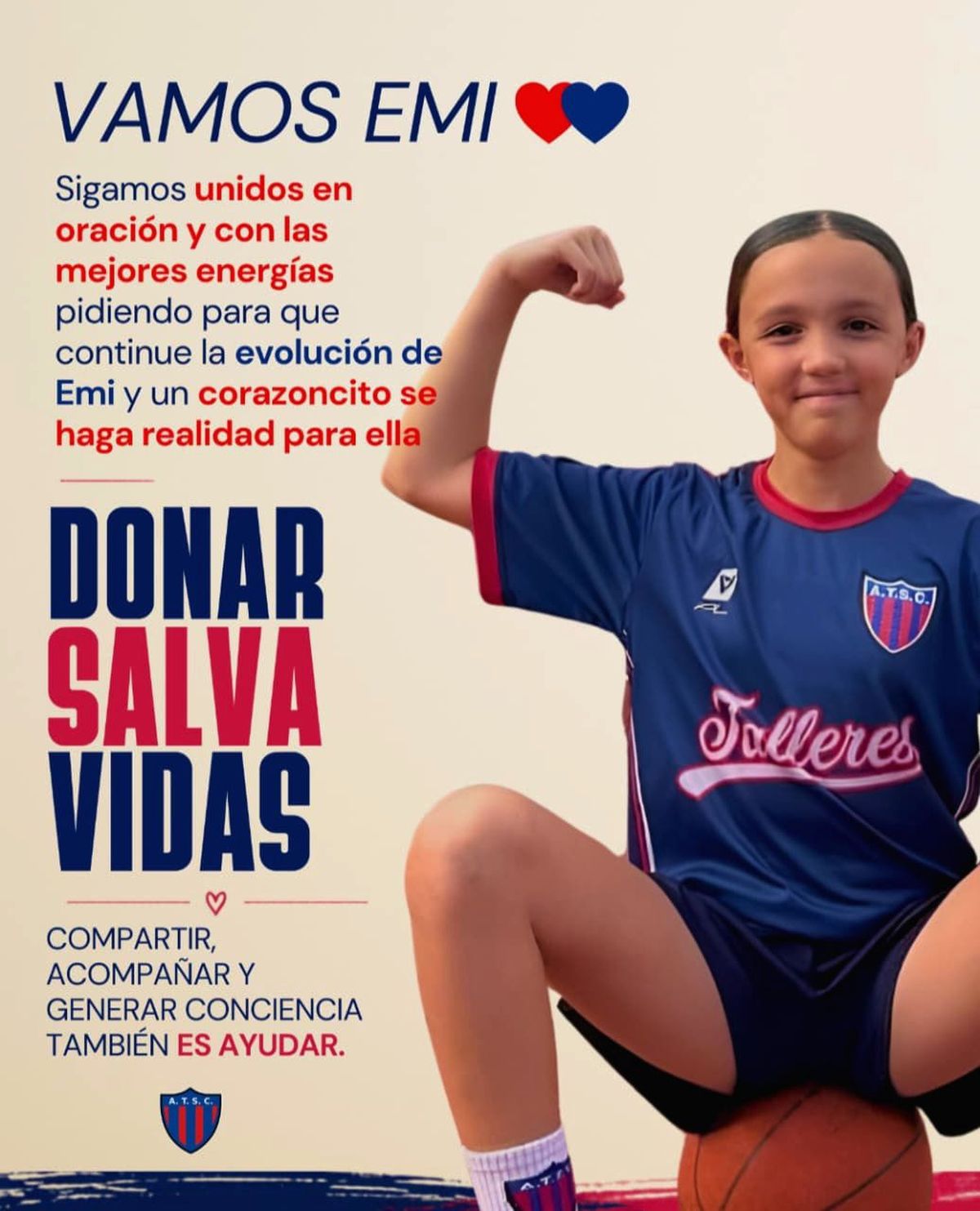 Una comunidad entera reza por Emilia, que está internada en Buenos Aires. Una comunidad entera reza por Emilia, que está internada en Buenos Aires.