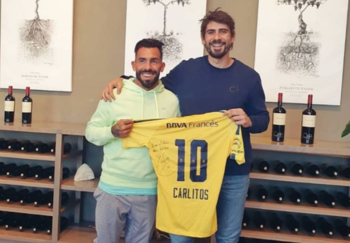Carlitos y su familia visitaron la bodega Viña Cobos.
