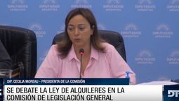 Cecilia Moreau abrió la ronda de exposiciones informativas para analizar las modificaciones a la Ley de Alquileres.