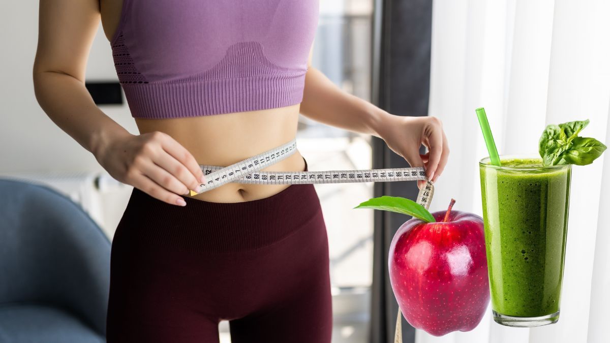 Dieta de la manzana vs. método detox para adelgazar. Foto: creada por Diario Uno.