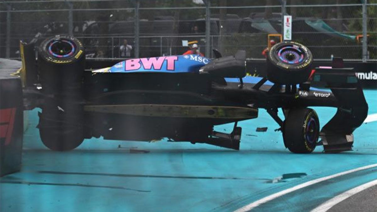 Pierre Gasly, el compañero de Colapinto, tuvo un gran choque.