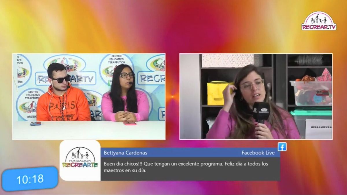 Entrevistadores y entrevistada. Un programa de streaming que promueve la inclusión y los derechos de las personas con discapacidad. Entrevistadores y entrevistada. Un programa de streaming que promueve la inclusión y los derechos de las personas con discapacidad.