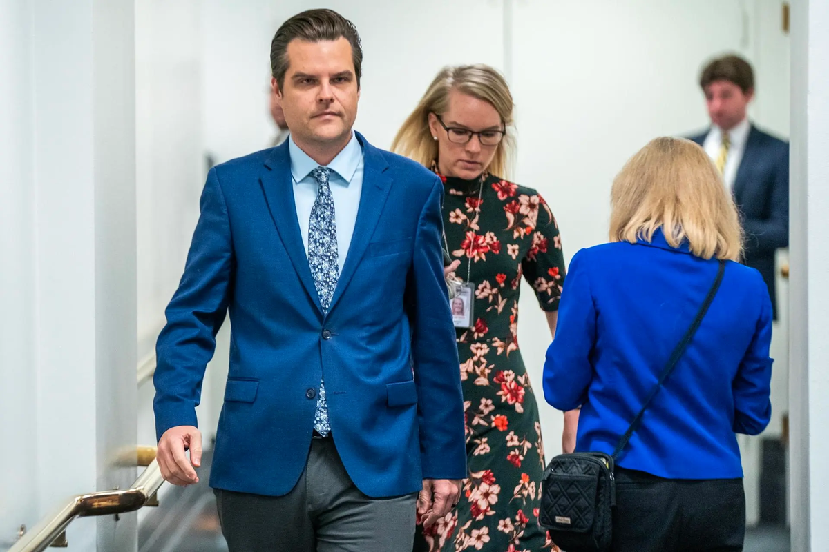 El representante del Partido Republicano en la Cámara Baja de Estados Unidos por Florida, Matt Gaetz, también fue investigado por tráfico sexual de una menor. Crédito: EFE/Shawn Thew. El representante del Partido Republicano en la Cámara Baja de Estados Unidos por Florida, Matt Gaetz, también fue investigado por tráfico sexual de una menor. Crédito: EFE/Shawn Thew.