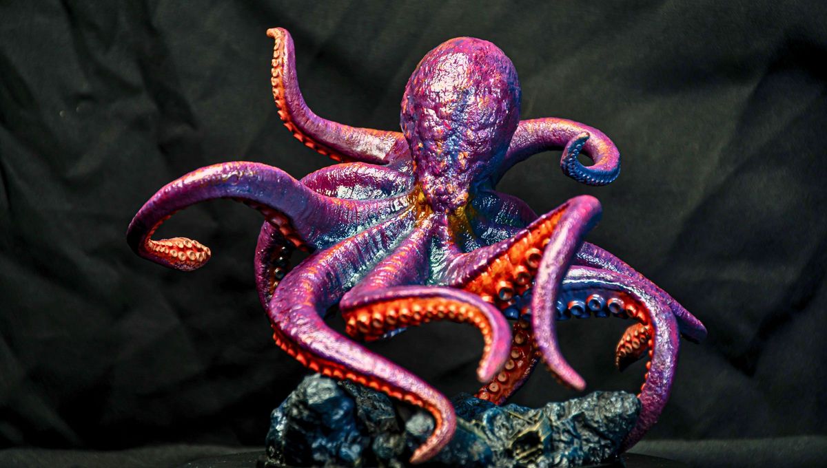 Los pulpos tienen tres corazones y sangre azul. Los pulpos tienen tres corazones y sangre azul.