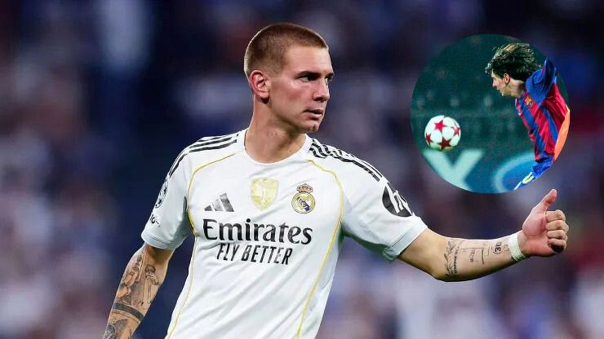 Franco Mastantuono ya debutó en Champions League.
