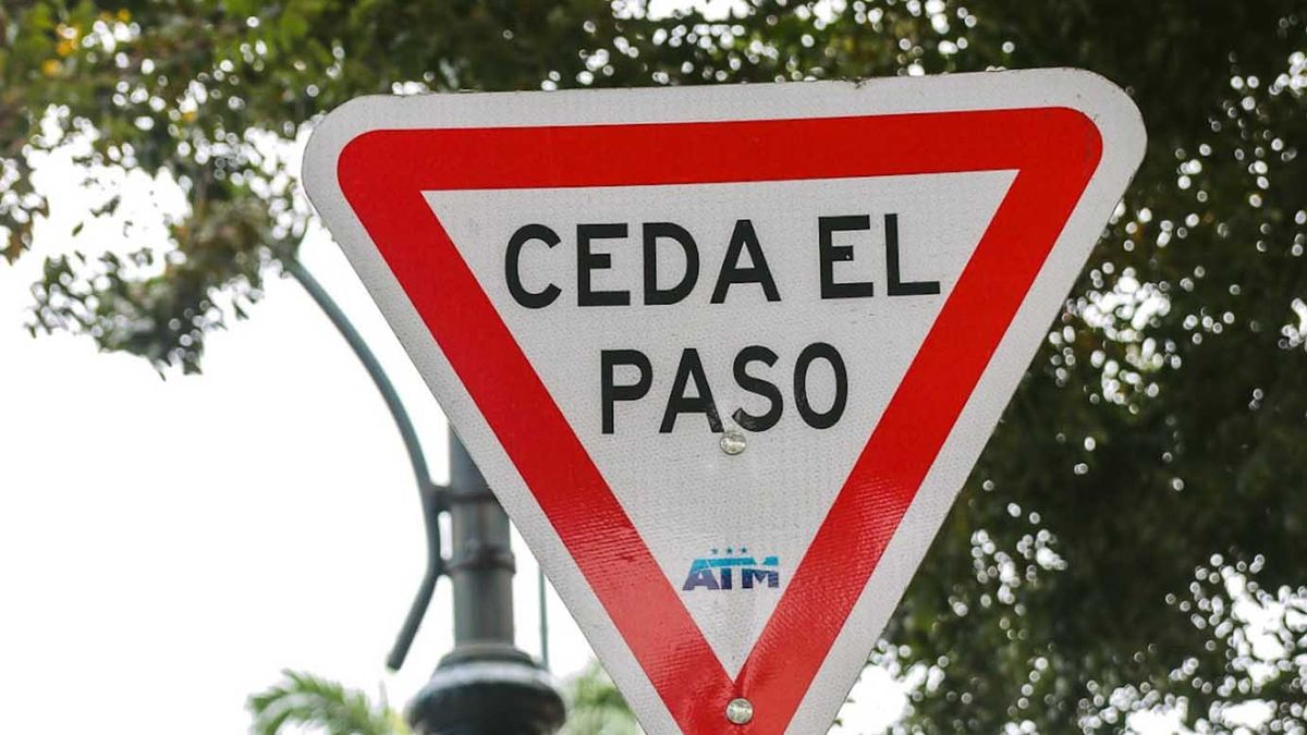 Conocer y respetar esta señal de tránsito es importante para eviatar accidentes en caminos y rutas Conocer y respetar esta señal de tránsito es importante para eviatar accidentes en caminos y rutas