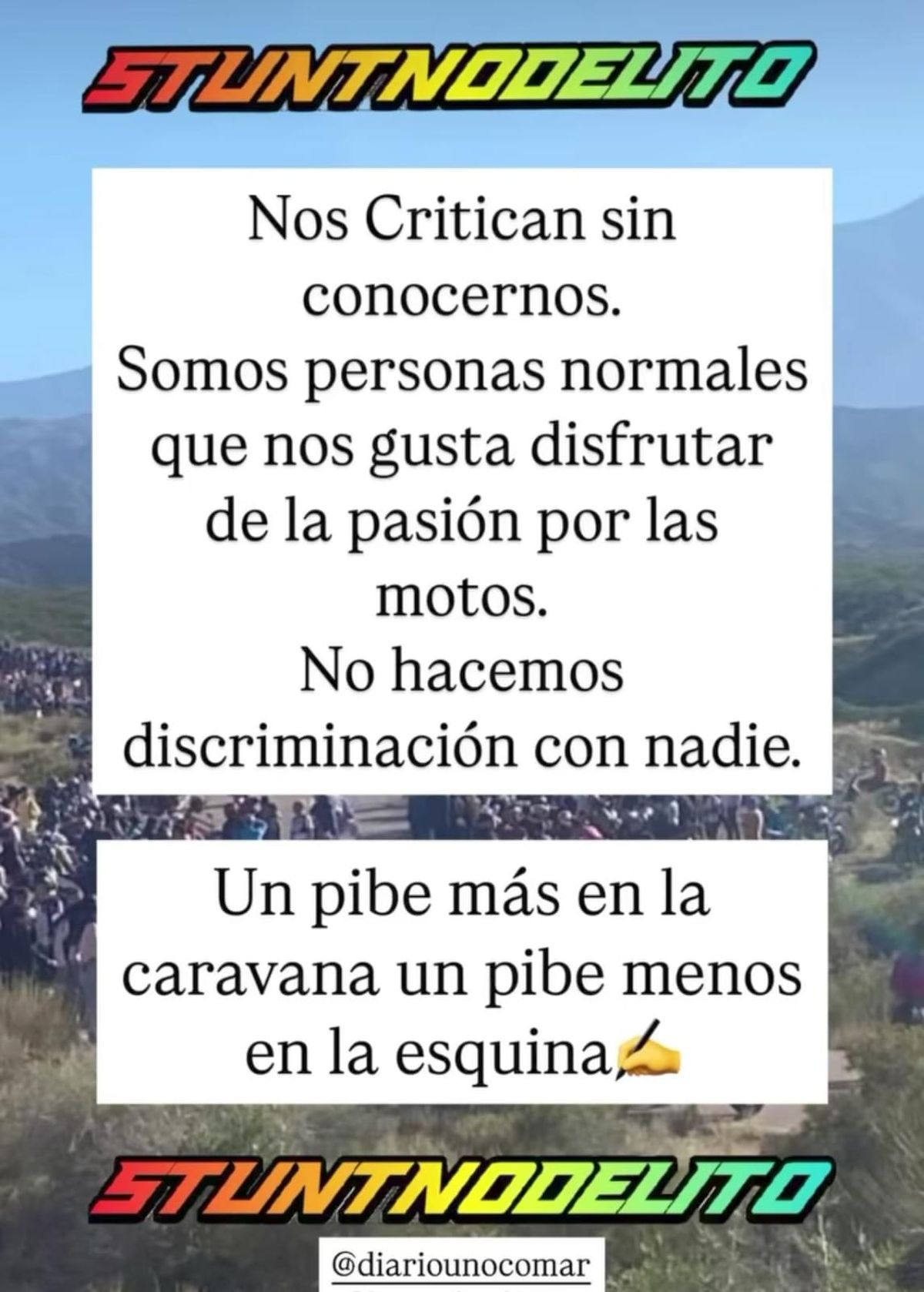 El descargo de las dos organizaciones más importantes de Stunt en Mendoza tras la nota de Diario UNO. El descargo de las dos organizaciones más importantes de Stunt en Mendoza tras la nota de Diario UNO.