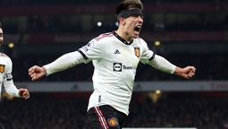 Lisandro Martínez y el Manchester United no pudieron con el Arsenal