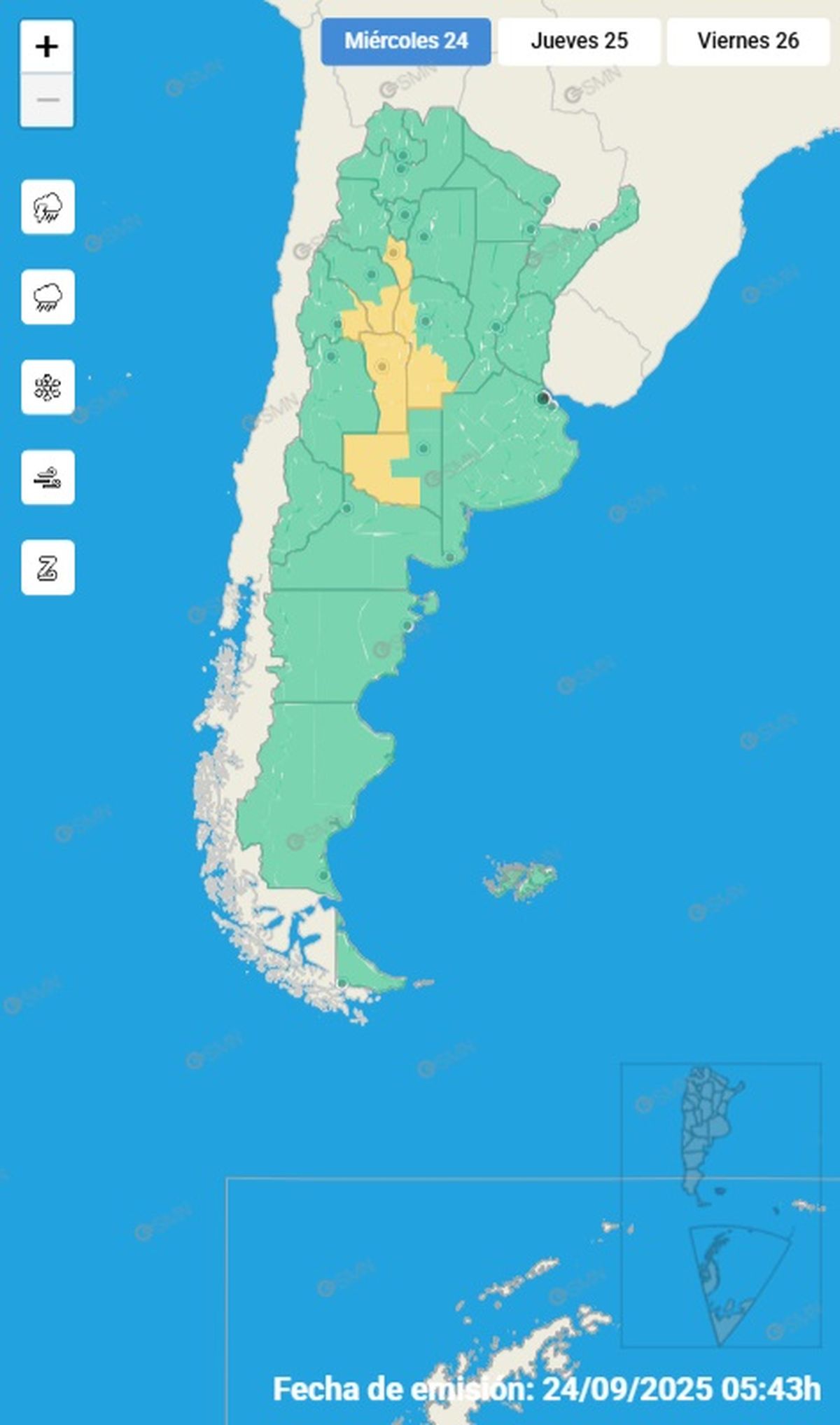 Estas son las zonas afectadas durante dos días Estas son las zonas afectadas durante dos días