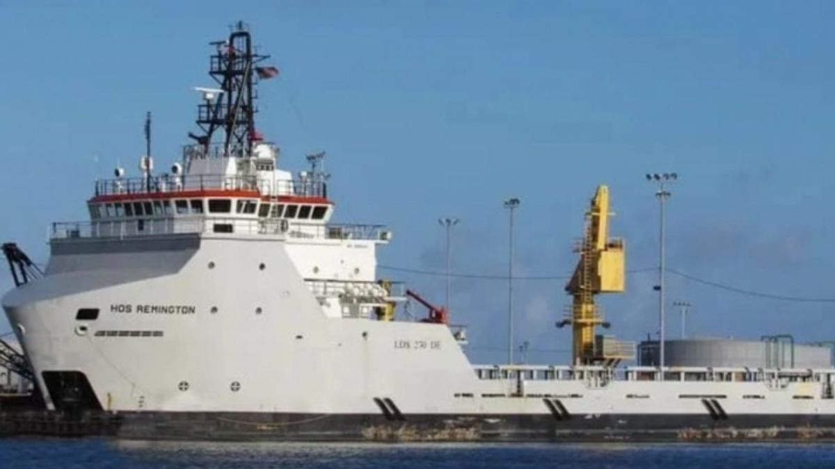 Buque Hos Remington. Fuente: Noticias de Necochea Buque Hos Remington. Fuente: Noticias de Necochea