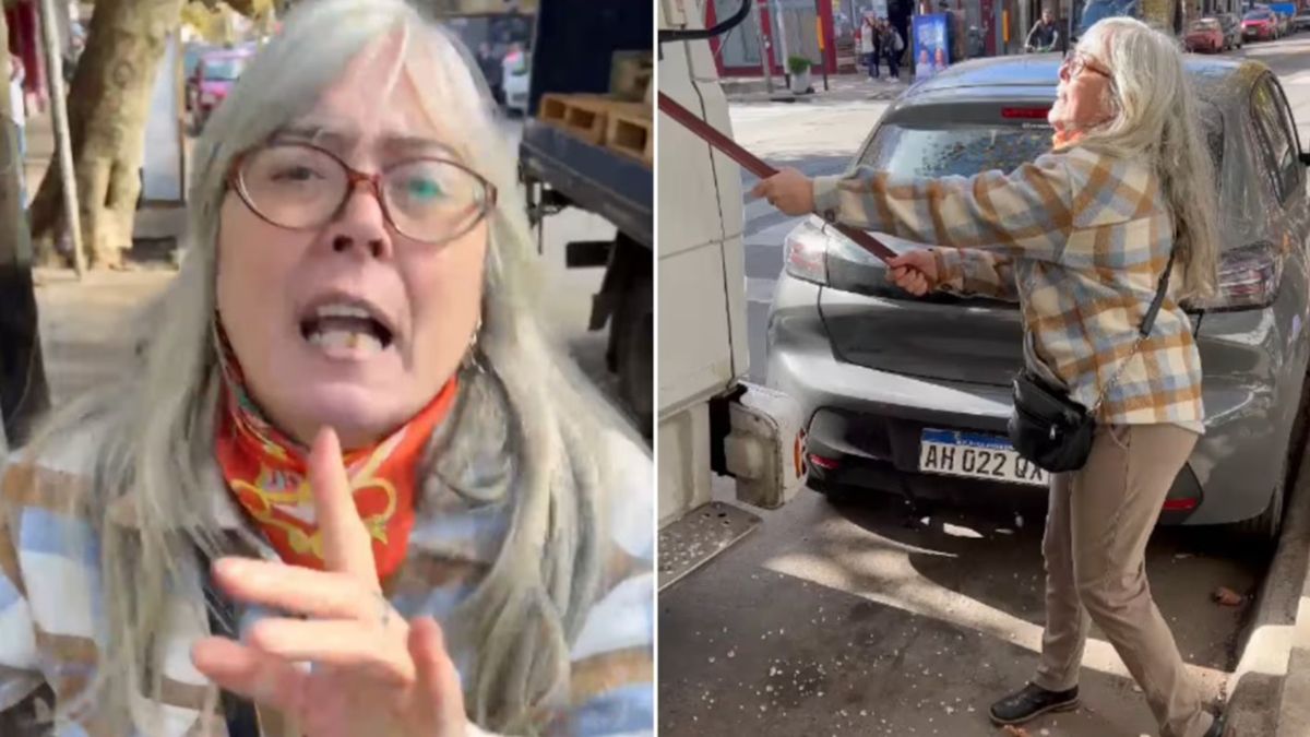 La mujer, después de provocarle graves daños al camión, enfrentó la cámara del celular, dio su nombre y el DNI La mujer, después de provocarle graves daños al camión, enfrentó la cámara del celular, dio su nombre y el DNI