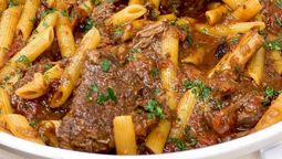 Recetas: guiso de fideos con carne en 30 minutos.