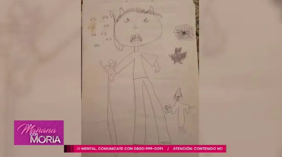 Anna Chiara del Boca dibujó a Ricardo Biasotti como "el diablo". Anna Chiara del Boca dibujó a Ricardo Biasotti como "el diablo".