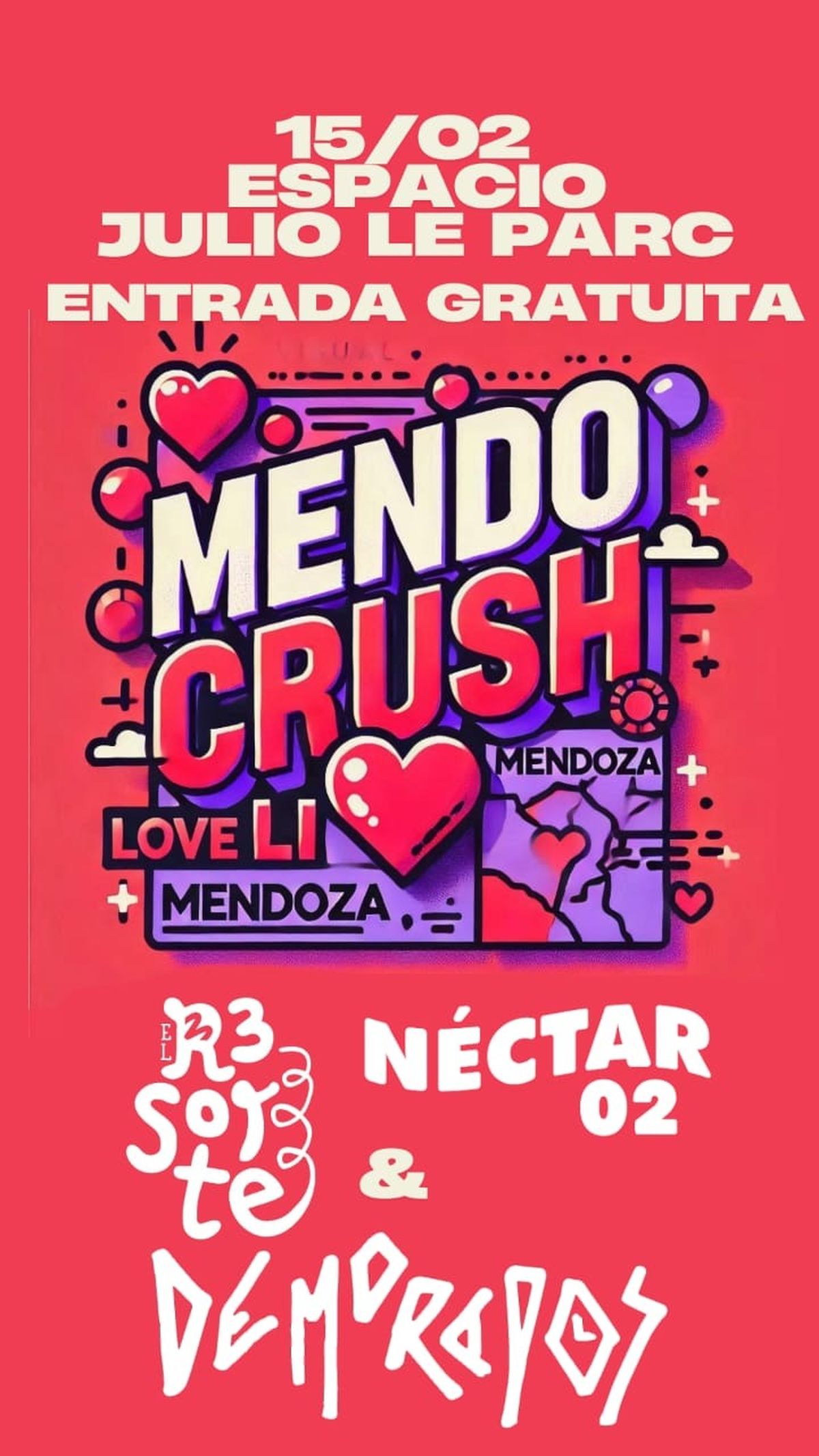 La banca Demorados que integra Valentín Flores cerró este sábado la velada del MendoCrush en el Espacio Le Parc. La banca Demorados que integra Valentín Flores cerró este sábado la velada del MendoCrush en el Espacio Le Parc.