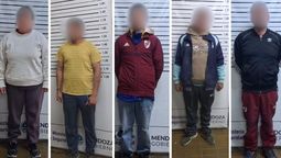Cinco de los 7 detenidos en Las Heras.