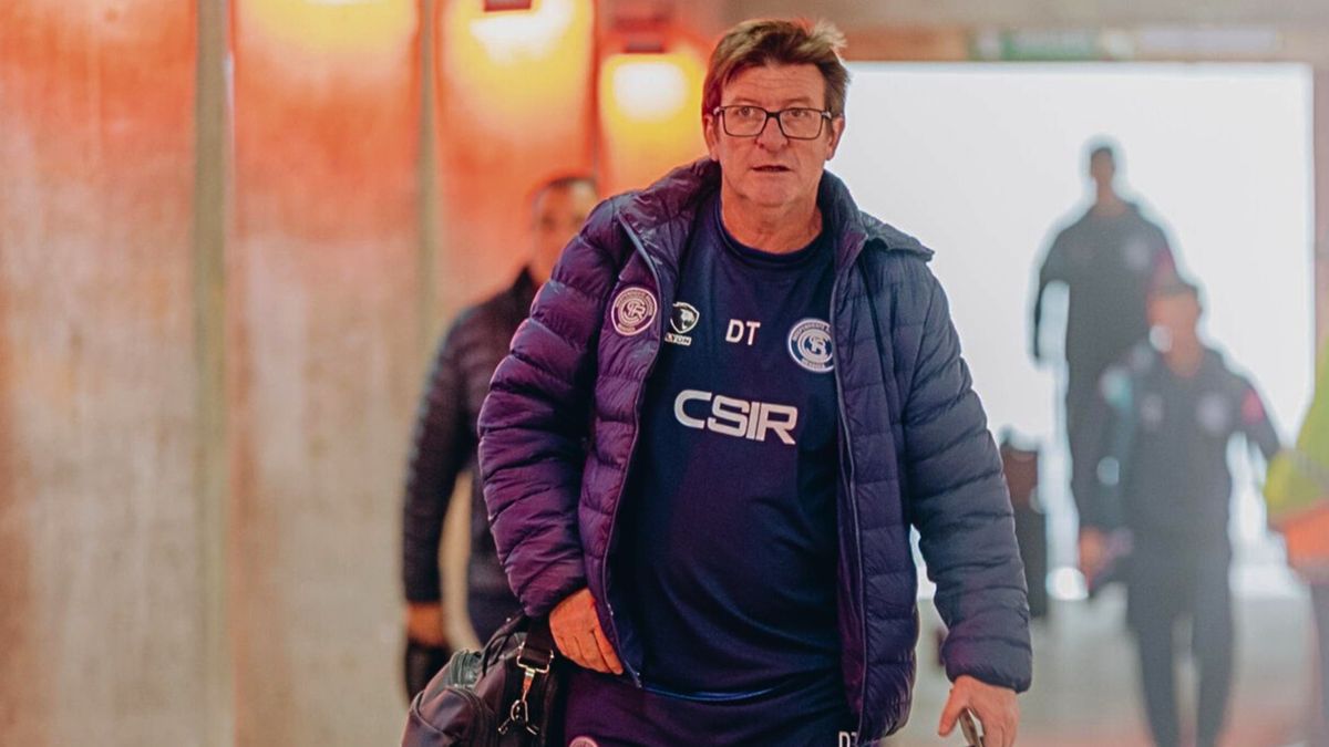Alfredo Berti habló antes del partido con Boca.