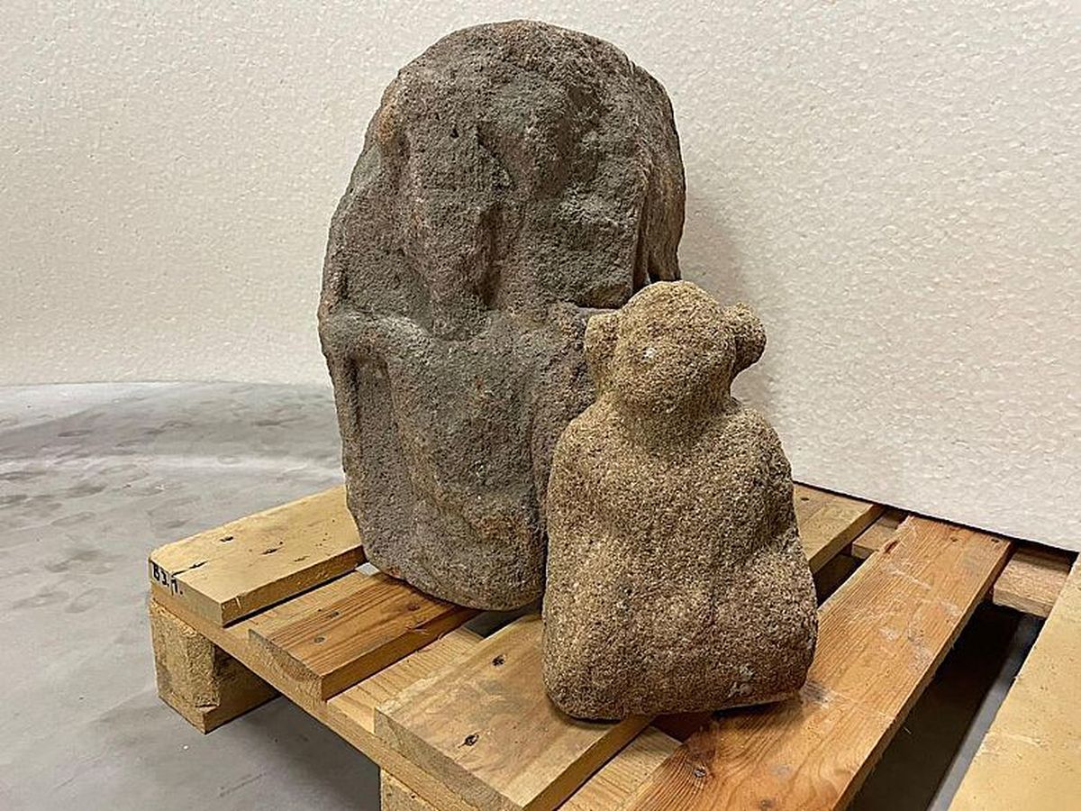 La figura podría haber estado en la misma columna que una escultura hallada hace más de 100 años. La figura podría haber estado en la misma columna que una escultura hallada hace más de 100 años.