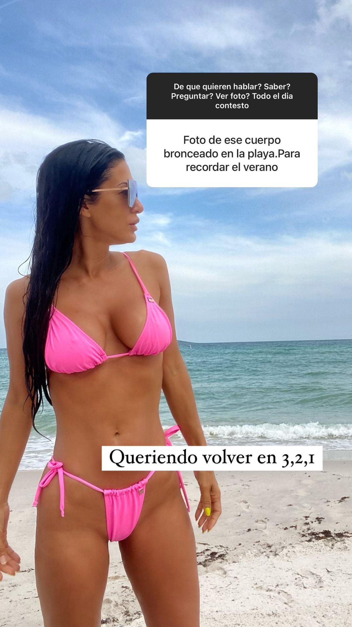 A Silvina Escudero le pidieron foto de su cuerpo y redobló con un mini taparrabos demencial.