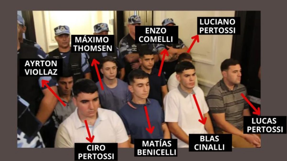 Los ochos rugbiers imputados por el crimen de Fernando Báez Sosa, se mostraron sin los barbijos y se vieron algunas expresiones