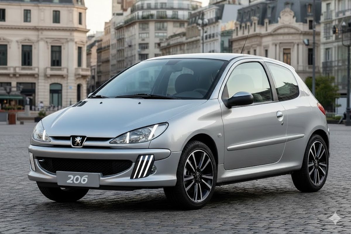 Así sería el Peugeot 206 2026, según la inteligencia artificial. Así sería el Peugeot 206 2026, según la inteligencia artificial.