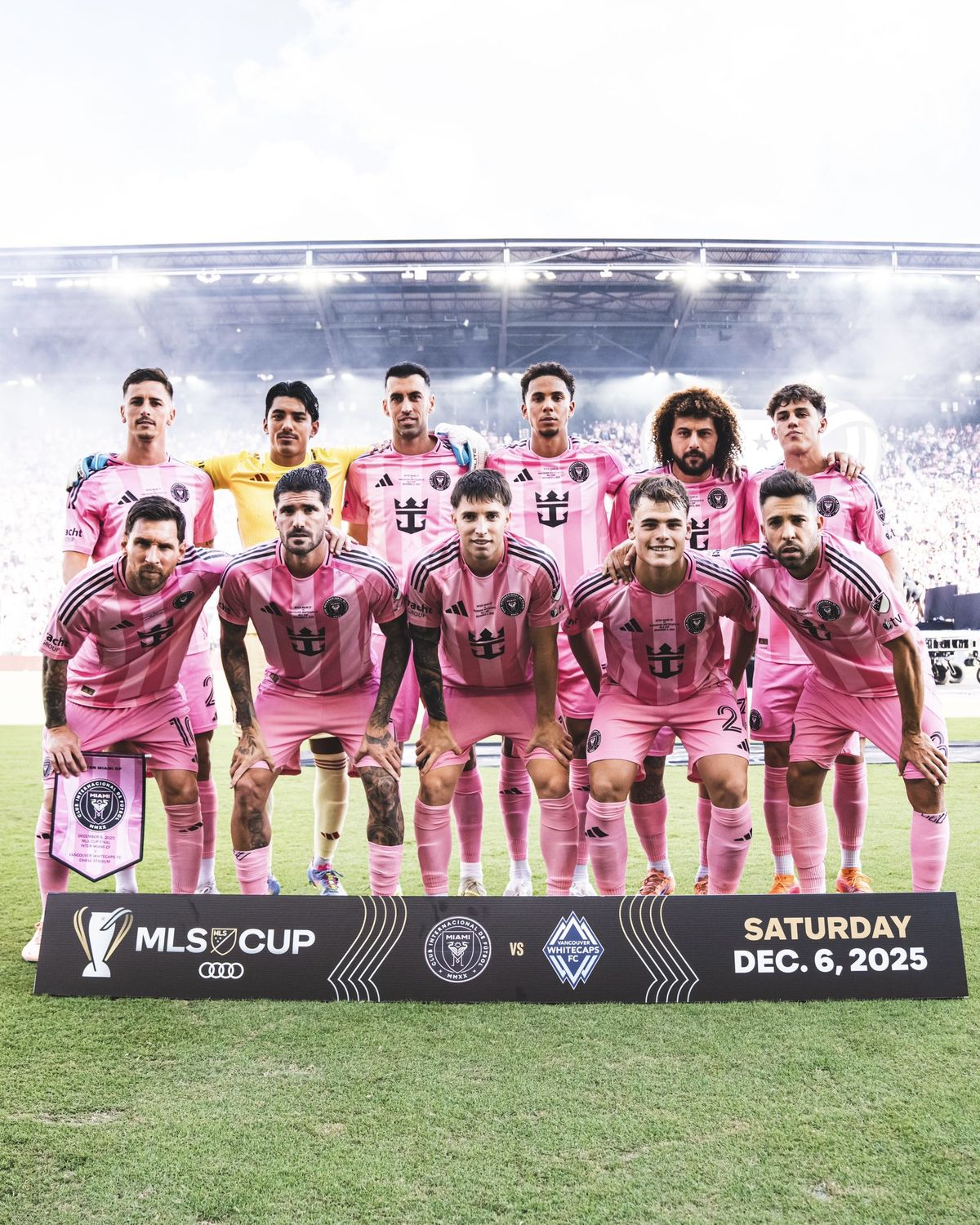 Con Lionel Messi y Rodrigo De Paul como titulares, Inter Miami salt&oacute; al campo de juego del Chase Stadium.