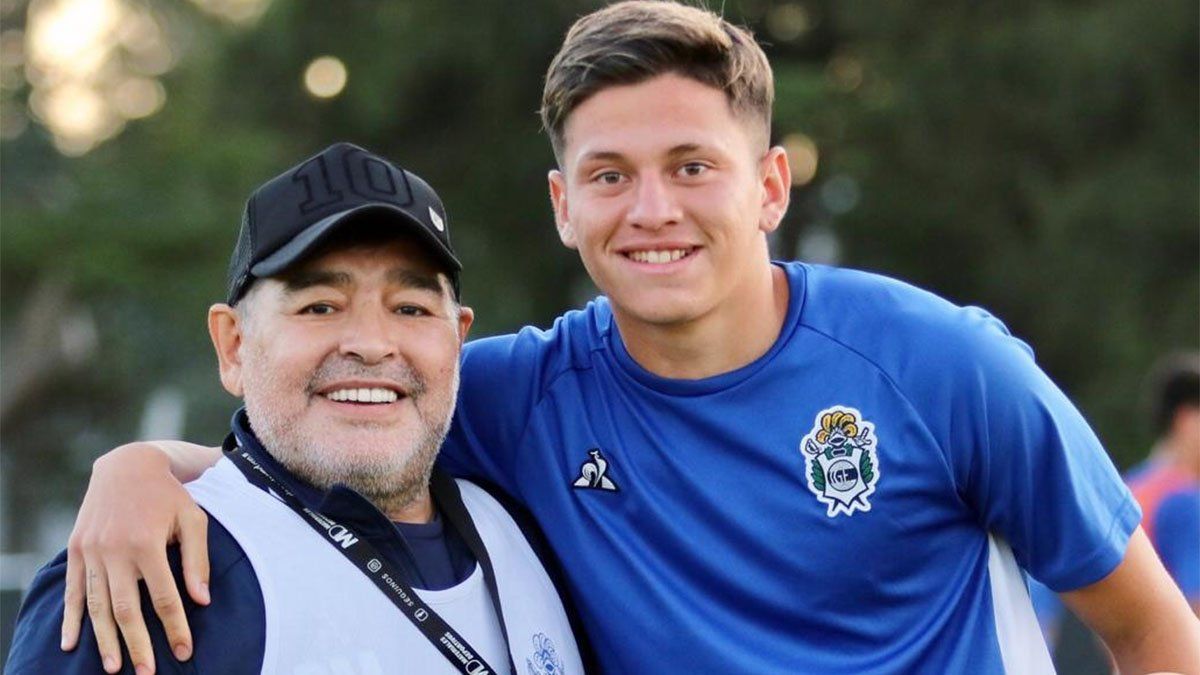 A Matías Toledo se le cumplió el sueño: debutó en primera y conoció a Maradona