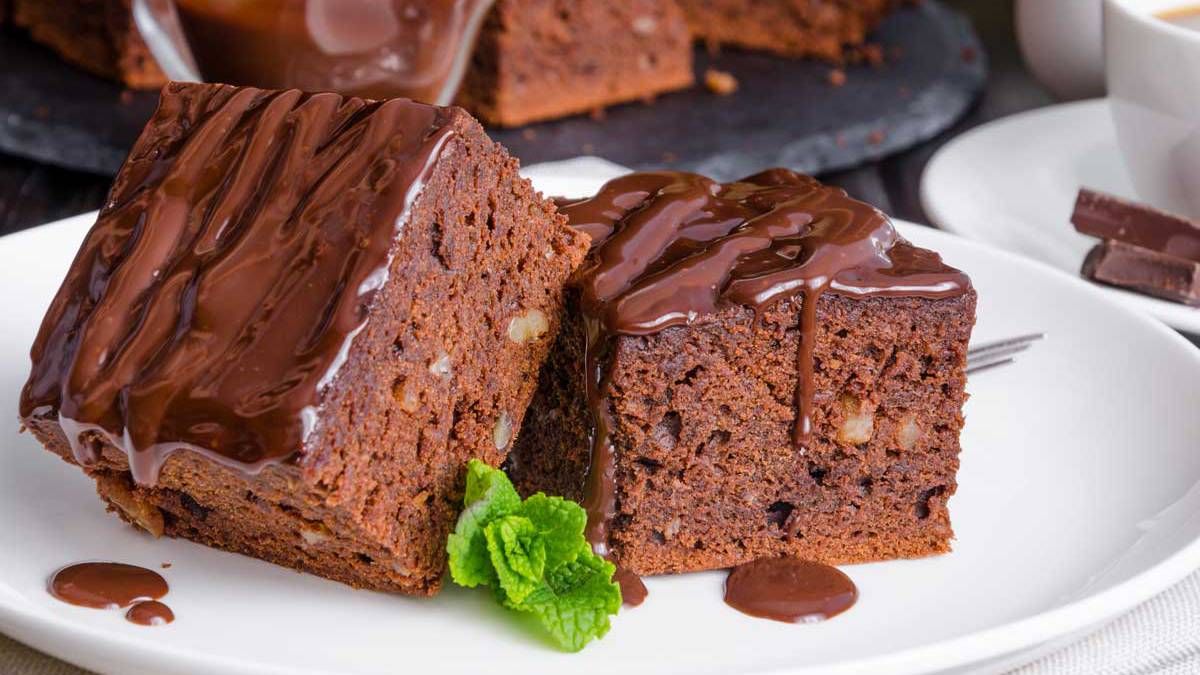 Recetas: cómo hacer brownie con bananas rico y sanito.