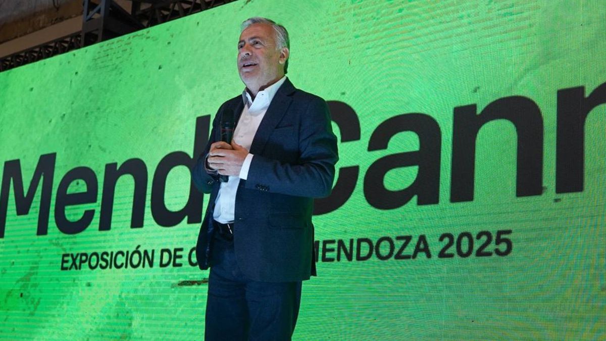 El gobernador Alfredo Cornejo en la apertura de Mendocann 2025.