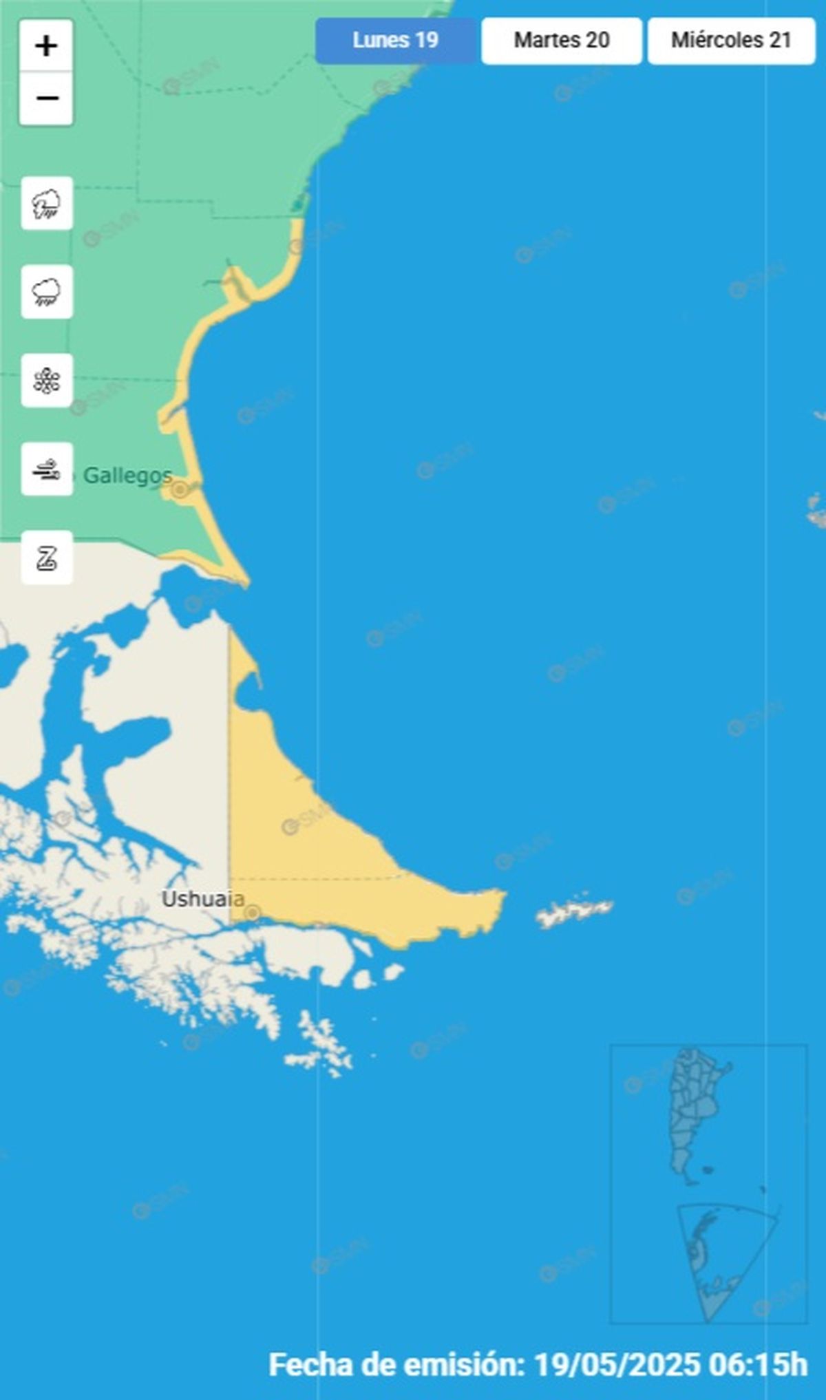 Estas son las provincias afectadas Estas son las provincias afectadas