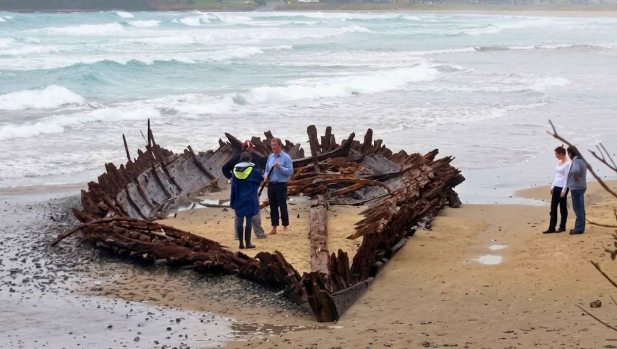 Una tormenta dejó ver un barco oculto durante 236 años: combatió la Revolución y cazó ballenas en el Ártico