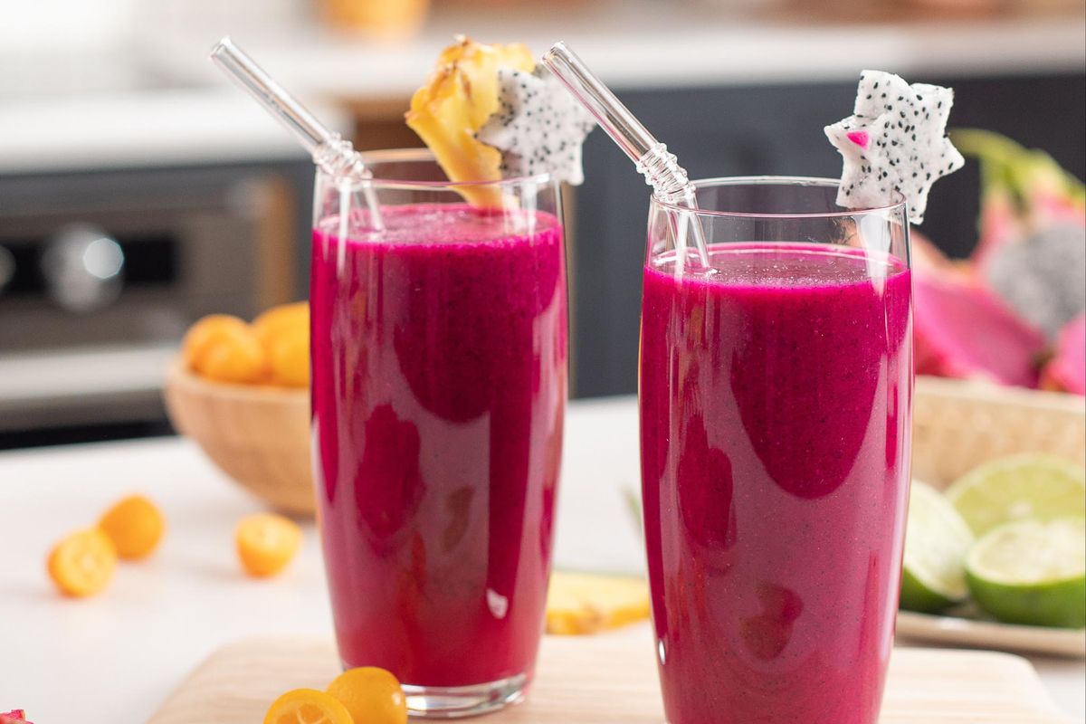 Prueba este jugo de fruta de dragón