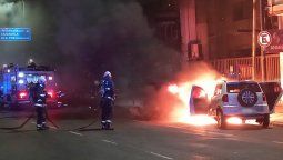 Los tres delincuentes chocaron la camioneta en medio de la persecución y fueron detenidos por policías de la Ciudad