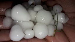 Tal como alertó el SMN granizó en el norte entrerriano