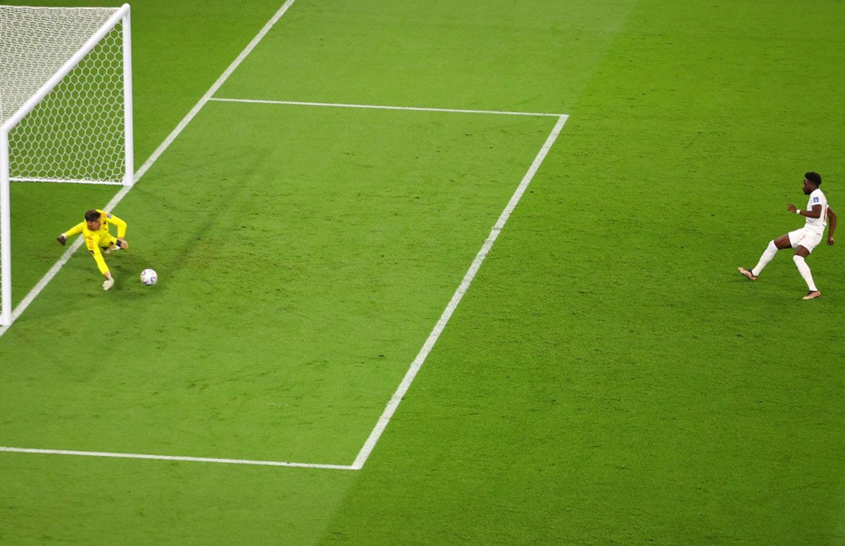 Courtois fue clave para que Bélgica le gane a Canadá en el Mundial Qatar 2022