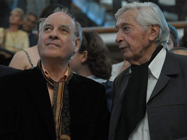 Quino y Le Parc en Mendoza en 2012.