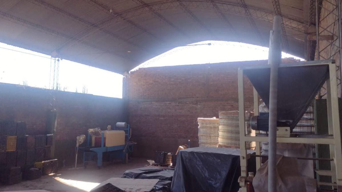 Instalaciones de la cooperativa de agricultura familiar.