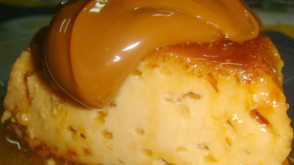 Luego de haber comido un asado, nada más delicioso que un flan casero con dulce de leche.
