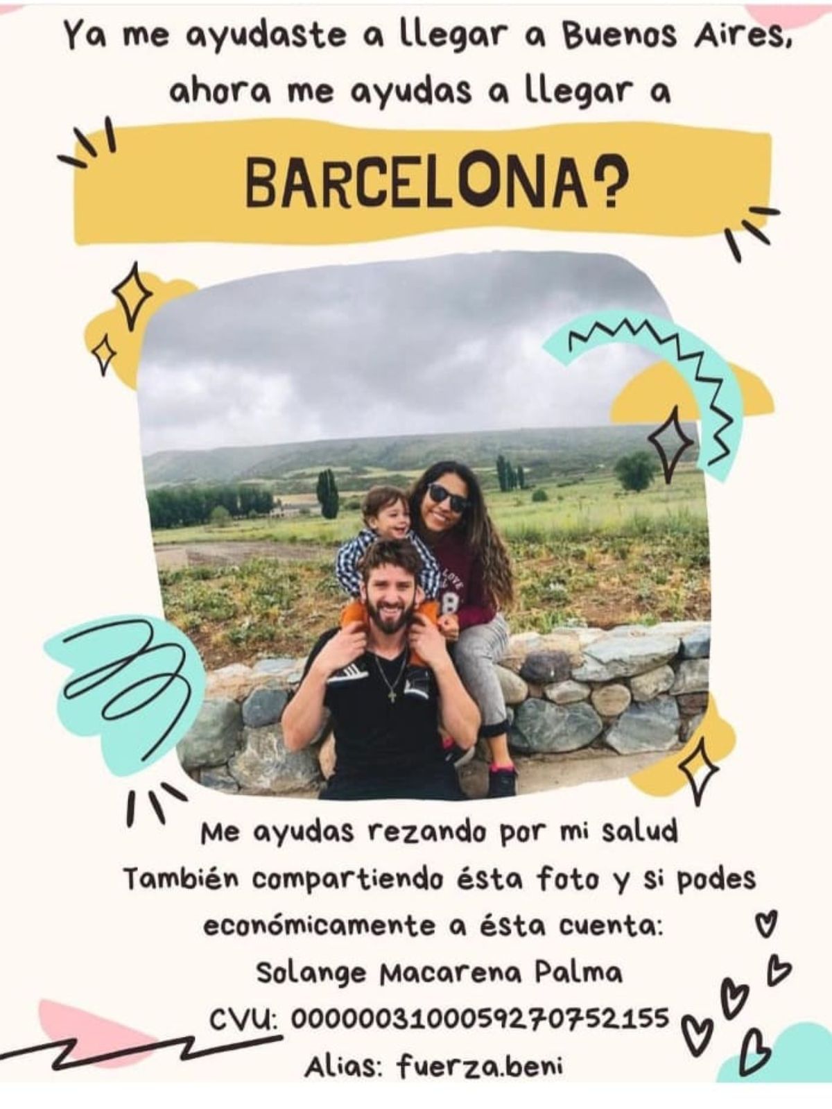 Toda la ayuda para la familia Ragusa y por Beni los acerca un poquito más para enfrentar los costos del tratamiento en España.