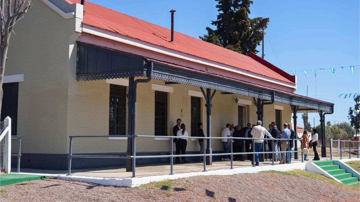 El Tren de Cercanías conectará el Este con el Gran Mendoza en un viaje de 40 minutos. En la foto aparece la Estación Libertador San Martín