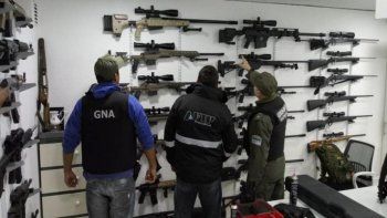 Las armas decomisadas llegaban desarmadas desde Europa y Estados Unidos
