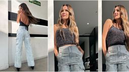 Cómo hacer los jeans metalizados de Pampita: tips rápidos y económicos