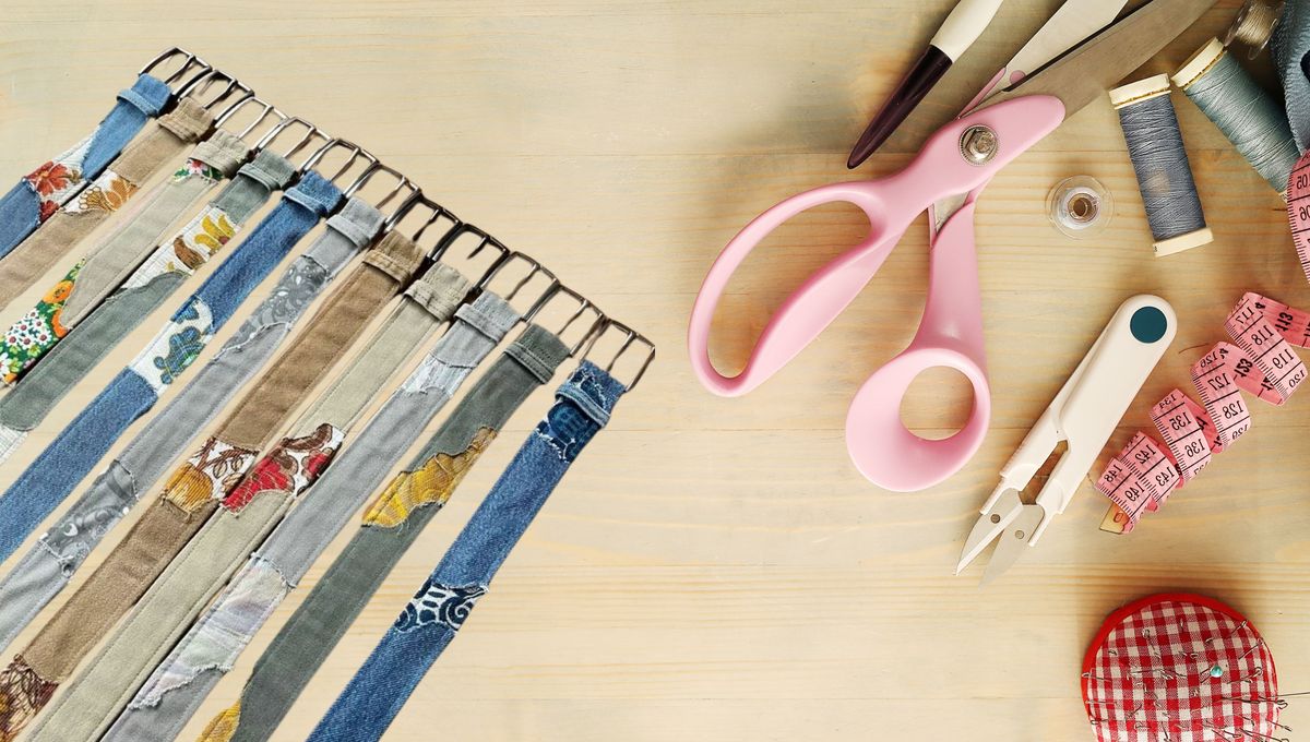 Cómo coser tus propios cinturones para los jeans: con un DIY y un truco de hilos