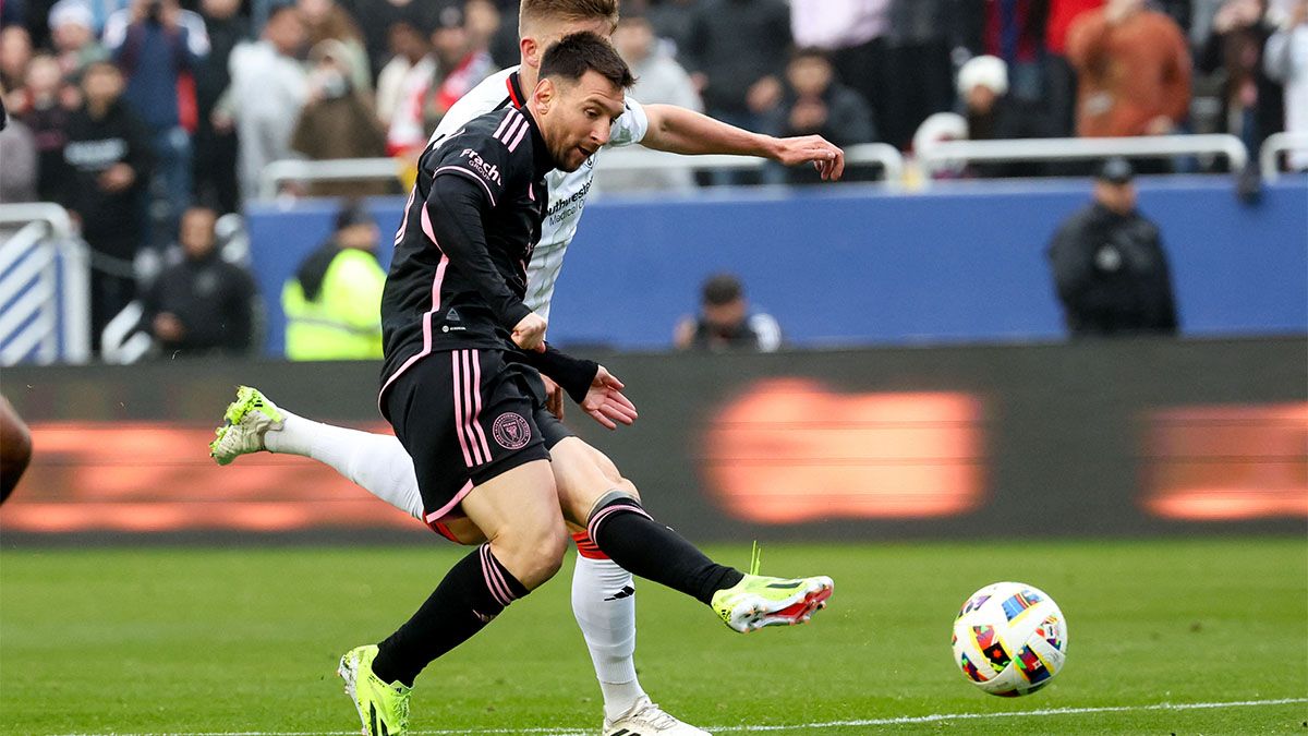 Messi está en plena acción en Inter Miami, que cayó ante Dallas.