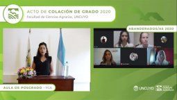 La promoción 2019 de Ciencias Agrarias de la UNCuyo celebró la finalización de estudios y, para ello, realizó el Acto de Colación 2020 íntegramente virtual.&nbsp;