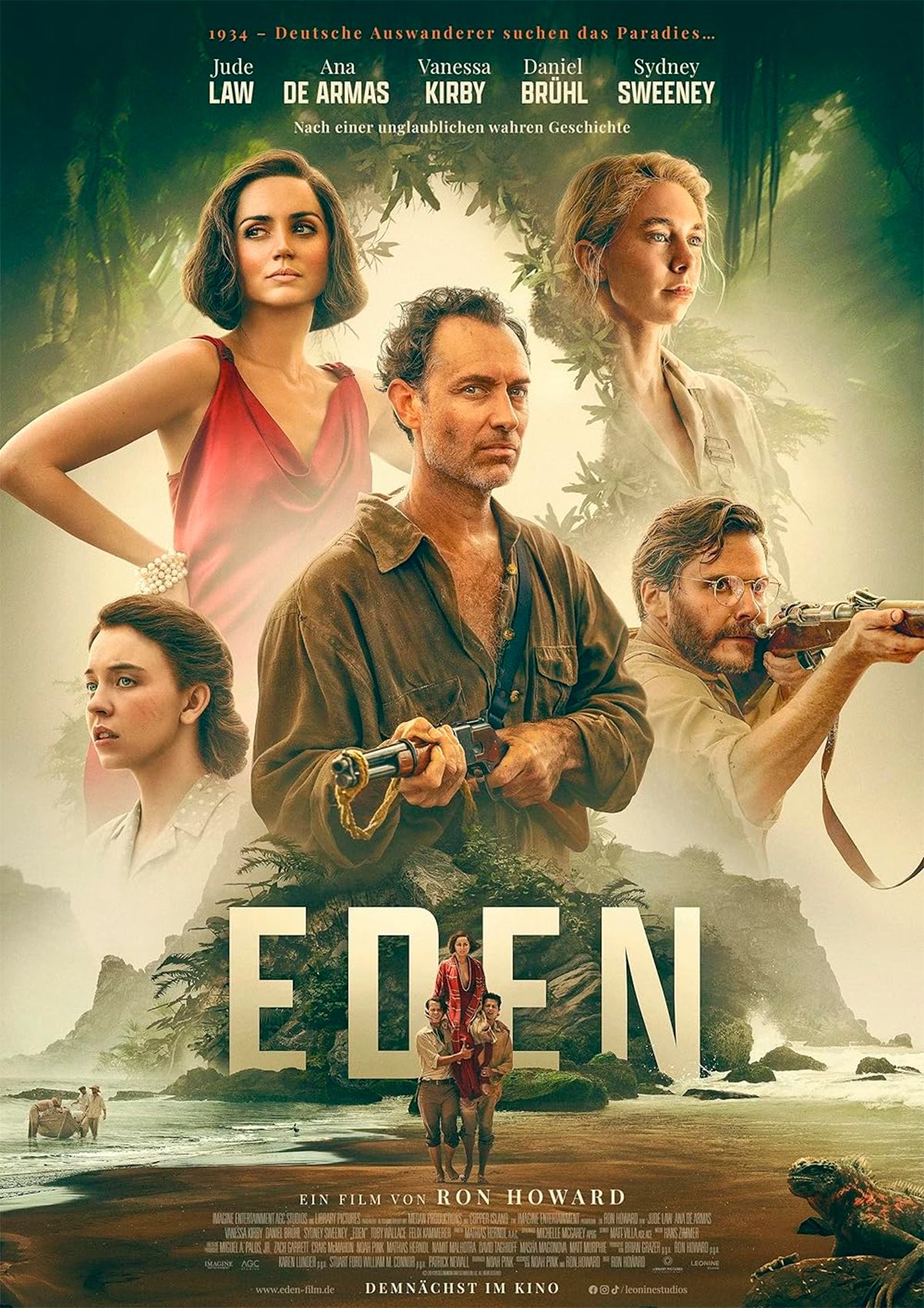 Ana de Armas y Jude Law. Dos de los protagonistas de la gran cinta Edén.  Ana de Armas y Jude Law. Dos de los protagonistas de la gran cinta Edén. 