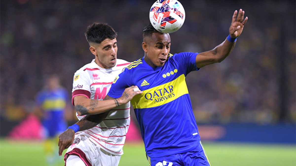 Sebastián Villa marcó un golazo para Boca, pero Lanús le empató el partido.