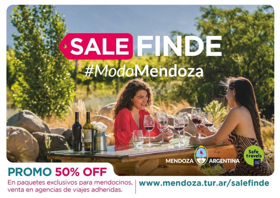 El paquete de promoción turística que lanzó el Gobierno tiene un 50% de descuentos para mendocinos y estará disponible desde el 1 de marzo.