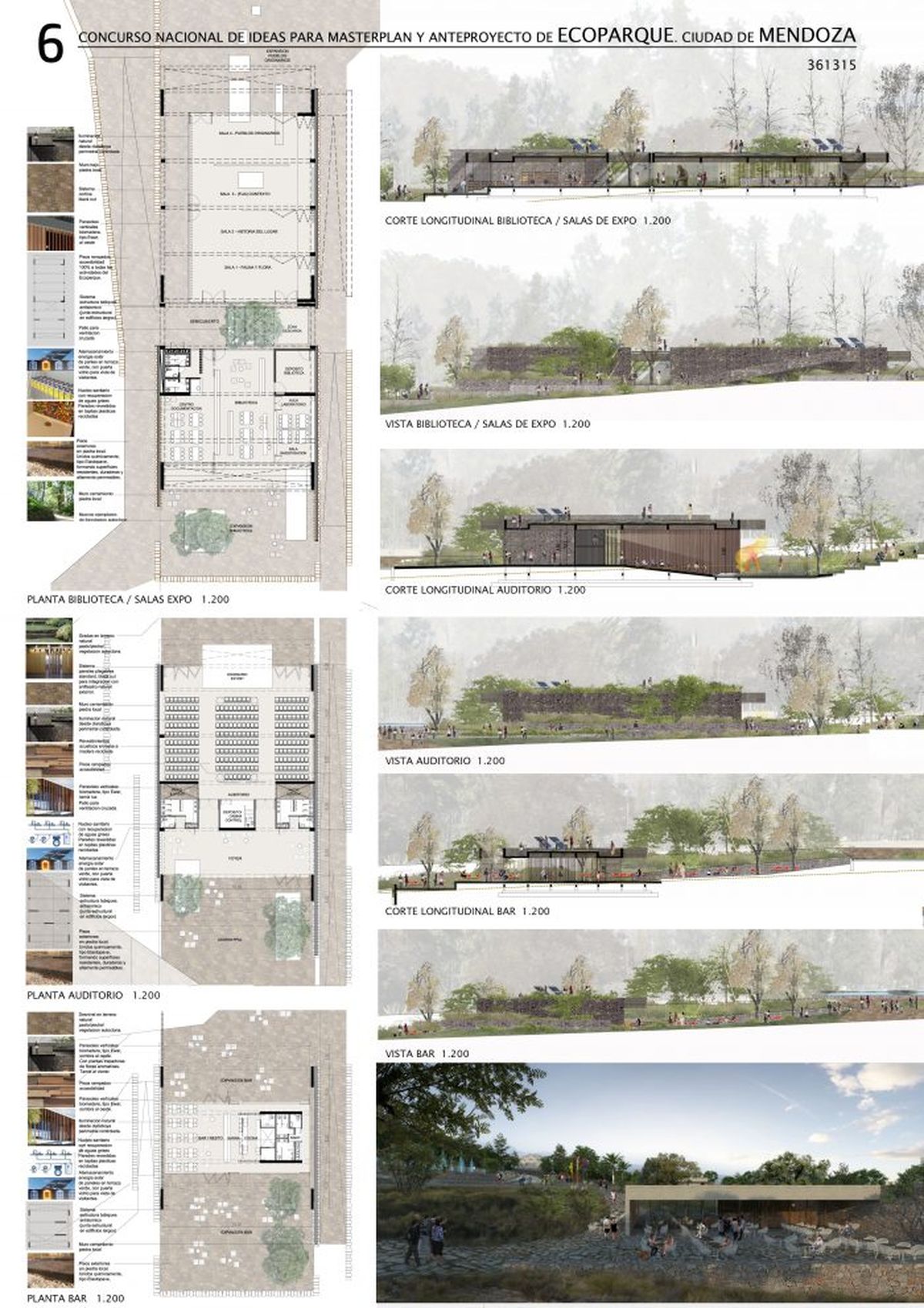 La biblioteca y el auditorio proyectados en el Ecoparque que finalmente no se harán. La biblioteca y el auditorio proyectados en el Ecoparque que finalmente no se harán.