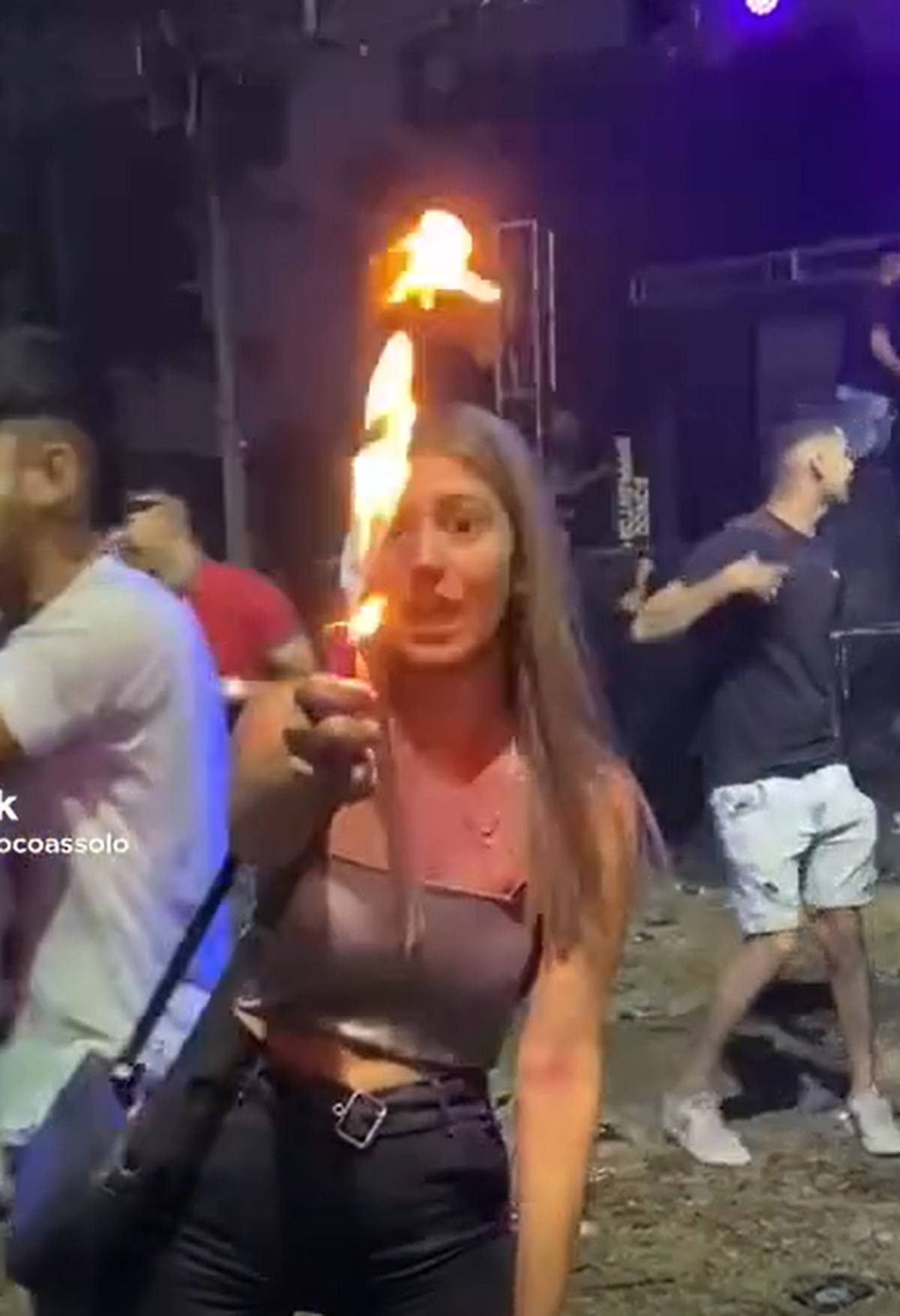 La chica que se hizo viral en Tiktok se asustó y casi protagoniza una tragedia