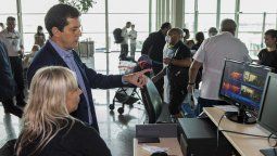 Coronavirus: Wado de Pedro supervisó las cámaras térmicas que se colocaron en Ezeiza
